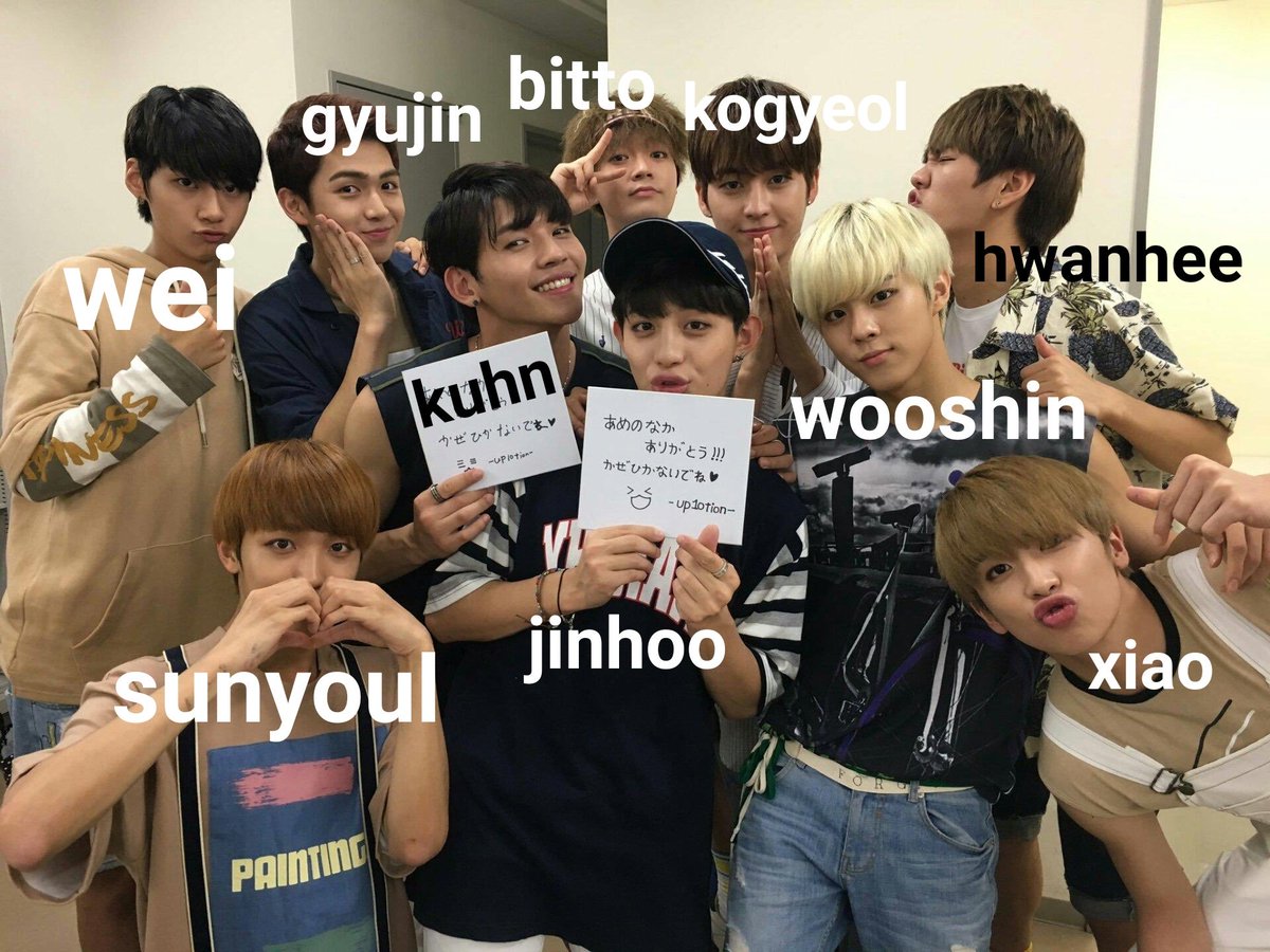sohoneyful's tweet photo. to help new fans learn the members names here are some labelled pics of up10tion during different eras (catch me 2015 > tonight 2016 > candyland 2018 > blue rose 2018)

#UP10TION #업텐션 #이진혁 #김우석 #웨이 #우신 #LEEJINHYUK #KIMWOOSEOK #WEI #WOOSHIN @UP10TION https://t.co/o100T7ekUJ