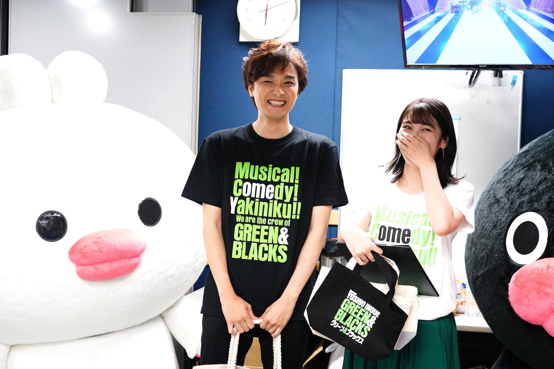 Wowow グリブラ 9 24金曜22時 放送 グリブラ 歌収録時インスタライブの思い出 井上芳雄 さん が ウーとワー と初絡み 増田美香 アナも大爆笑 の芳雄さんによるウーとワーへのツッコミが炸裂するトーク展開でした そんな様子のショットを