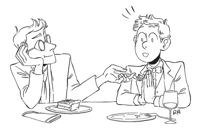 If you thought I was gonna do just the one Good Omens drawing, you were wrong ??‍♀️ 