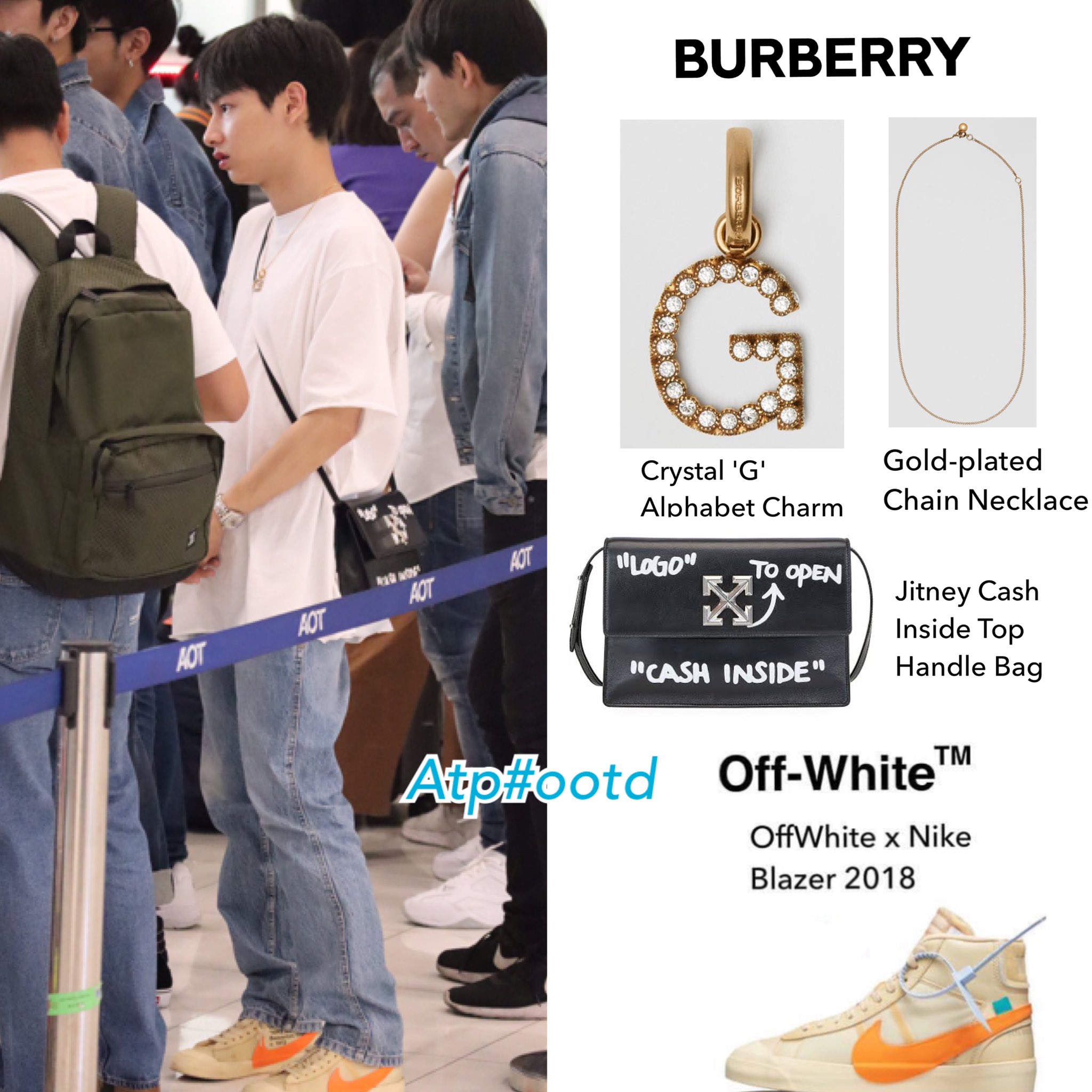 burberry alphabet necklace