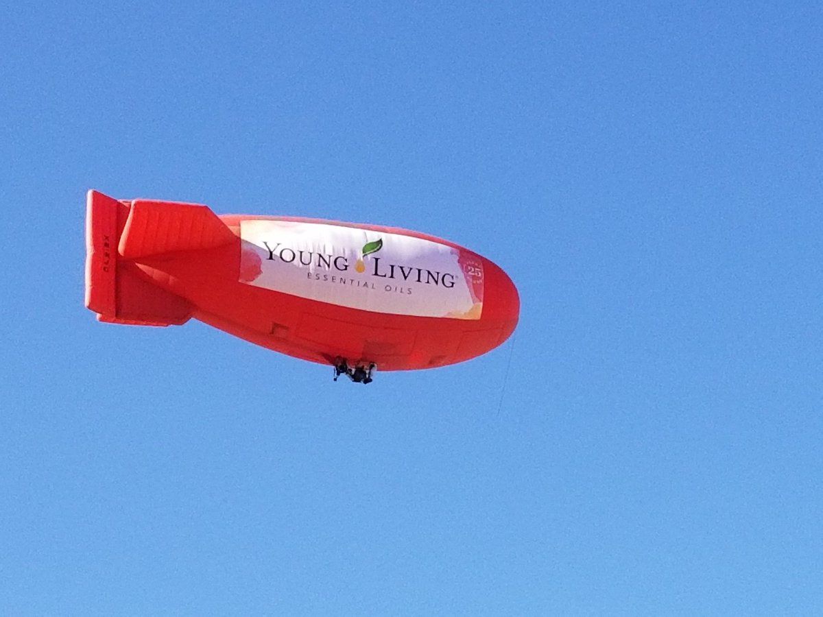 StevenHeinrichs's tweet photo. @youngliving had to send their blimp to where the real action was...over our @doterra campus.
They had to see how it's really done. 😂 https://t.co/1tgw8ExQzp