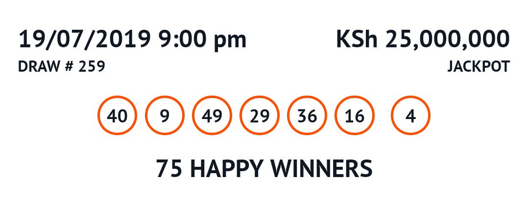 lottojoto's tweet photo. Congratulations to today's #DailyDraw winners the winning numbers are:40,o,49,29,36,16+4

Ti play deposit 50 bob to 298899 account WEB https://t.co/GhMlwrCS5a