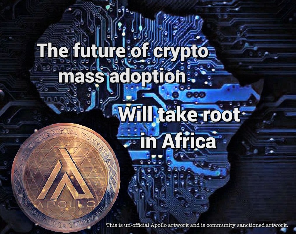 garylbrowning's tweet photo. Crypto is popping up in more places.  One can pay taxes, purchase a house or goods but it needs to catch on in a bigger way. Apollo is seeking such a monumental task and Africa has countries that will benefit from it's sustainable, feature rich blockchain. https://t.co/Q11uxNk03W