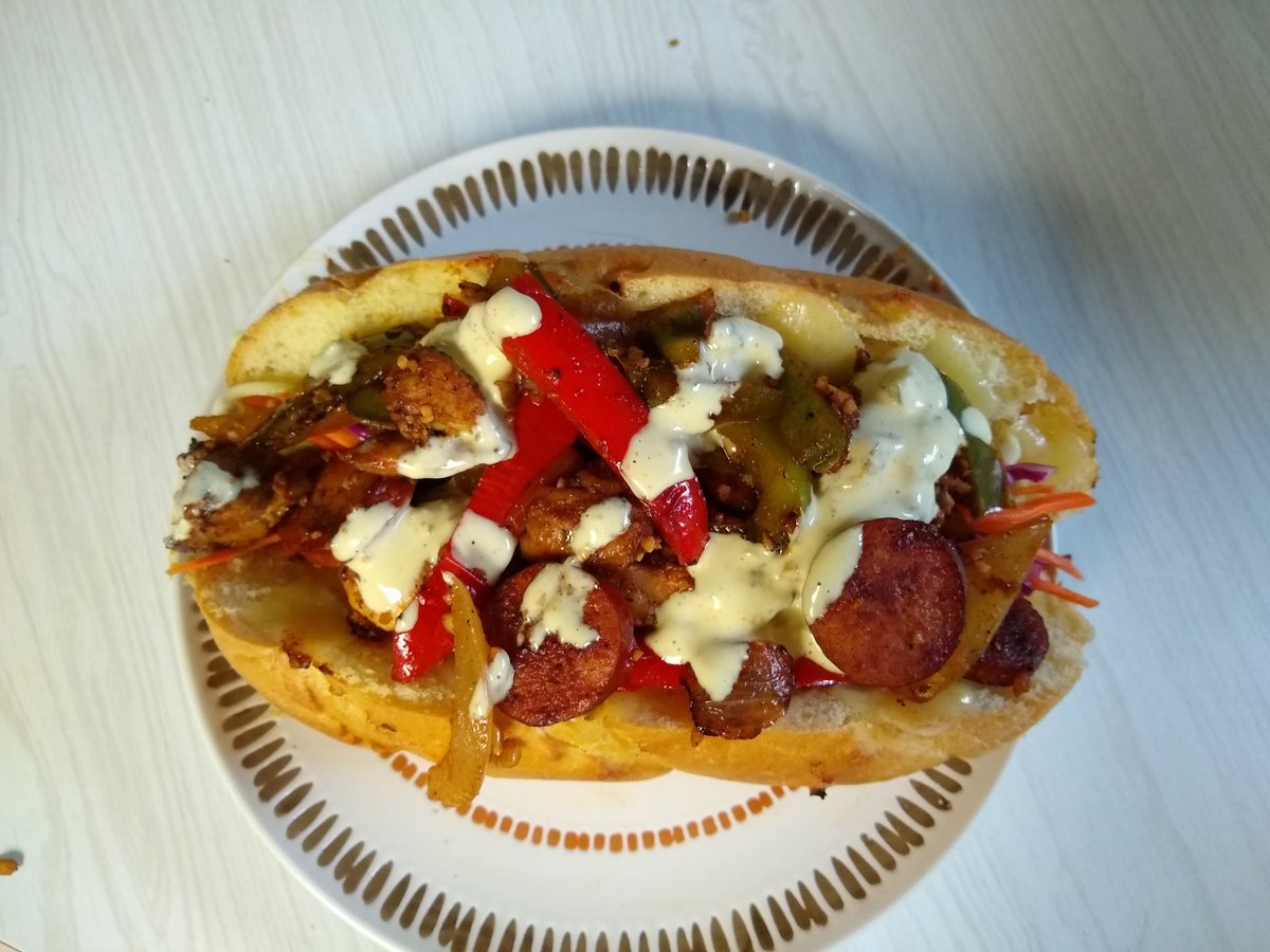 Tomsensical's tweet photo. Hoping to make @GuyFieri proud with our Guyday Friday dinner! @lizwickman https://t.co/1rzOy0D71d