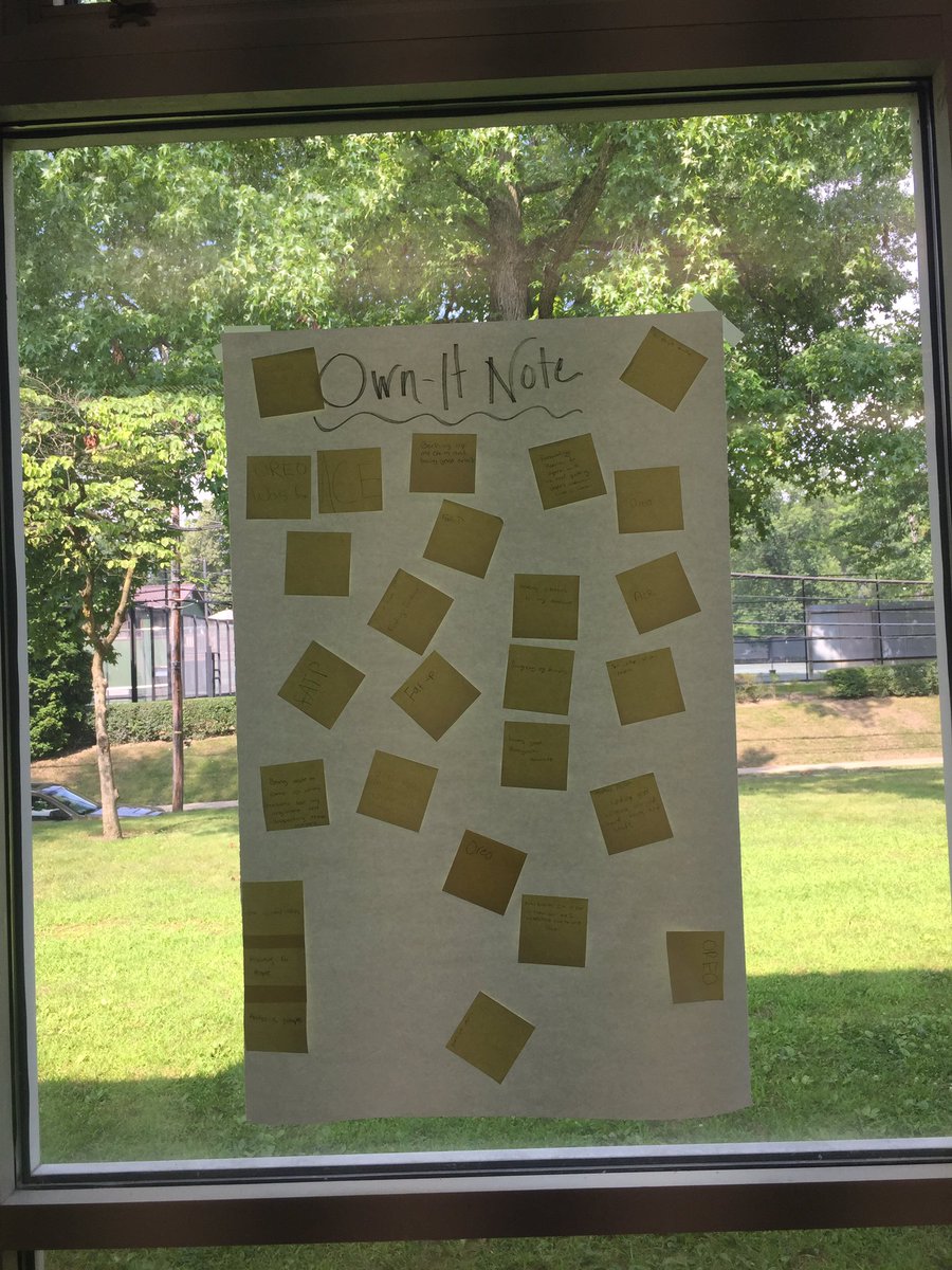 After a 4 week unit on persuasive writing with a lot of formative assessment and a summative essay, I decided to let Ss tell me what they feel they’ve mastered via an “Own-It Note!” Good reflection exercise for Ss and a confidence boost for them! #whyiteach #NCTEvillage