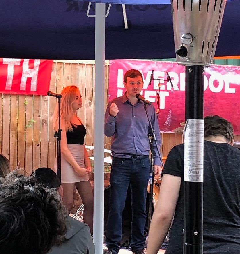 LiverpoolLeft's tweet photo. What a great night at #LiverpoolLeft @Hotel_Tia! Such brilliant speakers, musicians and audience! ❤️ We hope you all had as fab a night as we did!✊️Solidarity! #UnityIsStrength https://t.co/4r6B9fi6GD