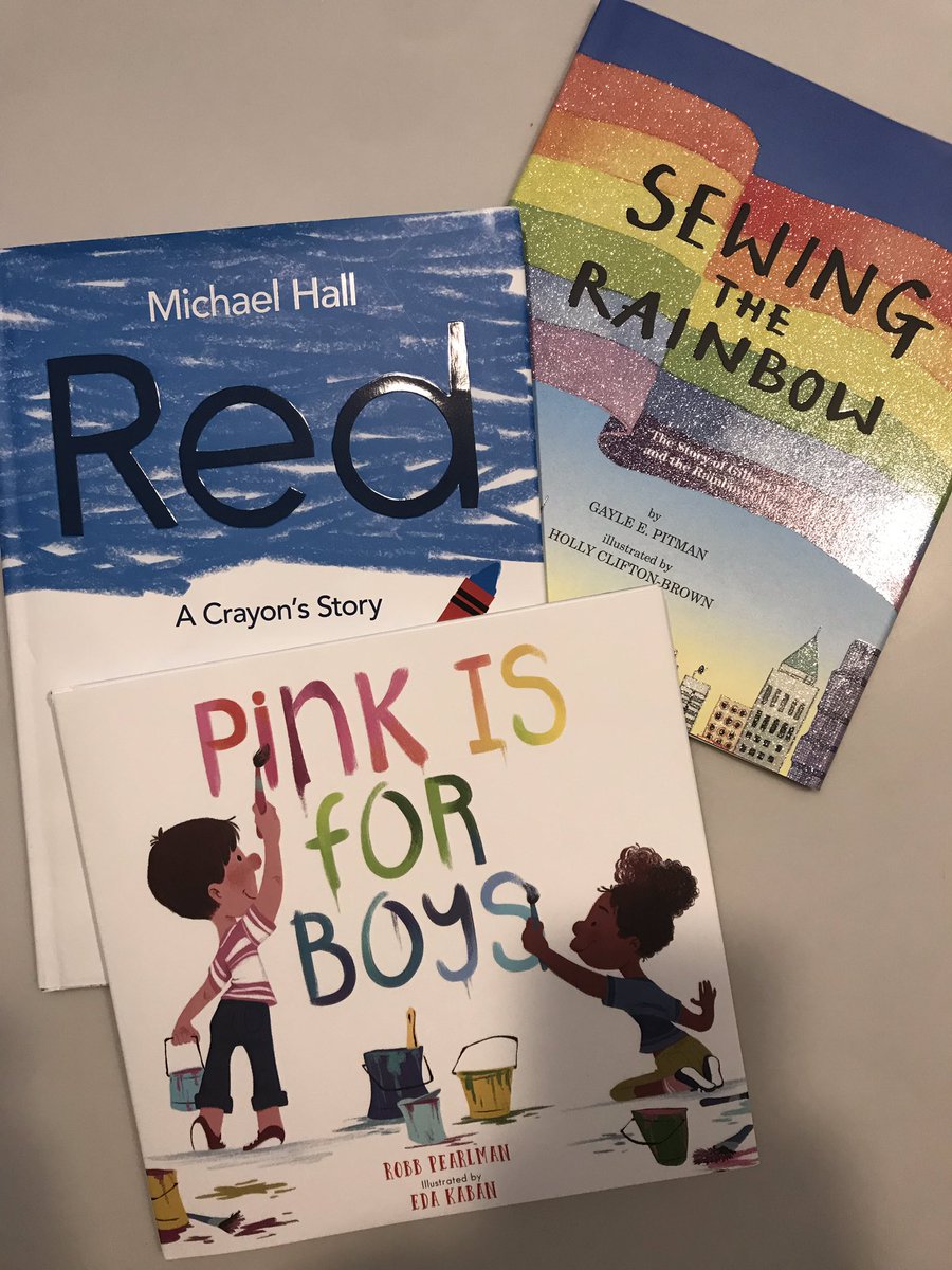 PeriPanda1's tweet photo. First 3 books have arrived! I can’t wait to read them with my son and then with my students! #rainbowlibrary #GLSENCollective #glsen https://t.co/JIdDxOZfWb