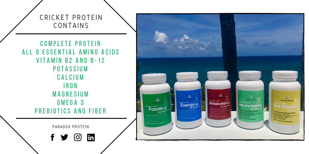 AchetaFarmsPR's tweet photo. What makes cricket protein the BEST protein source on the planet? 

1) NUTRITIONAL BENEFITS: 💪
2) ENVIRONMENTAL BENEFITS: 🌎
3) SUSTAINABILITY: 💚

This week is the last week we are offering 10% off ‼️‼️ 

Use this weeks code: PARADOXPROTEIN
https://t.co/mNyoJI8uEX https://t.co/NMMUJD1d9y
