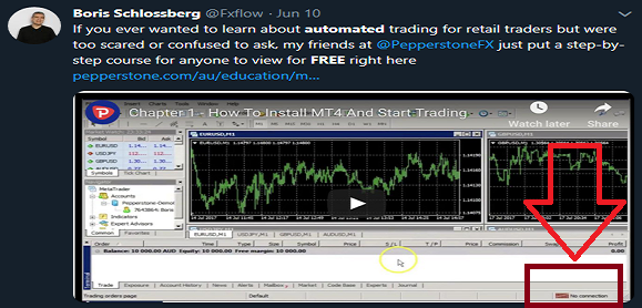 danger__zone___'s tweet photo. Boris Schlossberg advertises #PepperstoneFX "free forex #trading tool" BUT like he does #NOT USE IT, as it says "#NO #CONNECTION", WHY "buy it"?
Most #FX traders #LOSE* #money*
$gbpjpy $eurusd $audcad $usdjpy $usdcad $usdchf $nzdusd $btcusd #crypto #blockchain #review #mt4 #mt5 https://t.co/tLZPXYqsO5