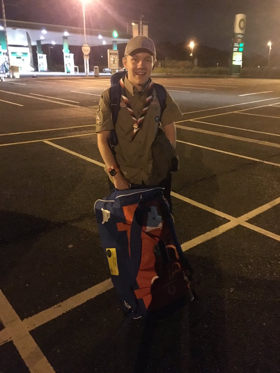 turnbull72's tweet photo. James is ready to set off on his adventure to the 24th World Scout Jamboree. #UK24WSJ #skills4life #3rdwashingtonscouts #unit30 https://t.co/q0XxJVV9kn