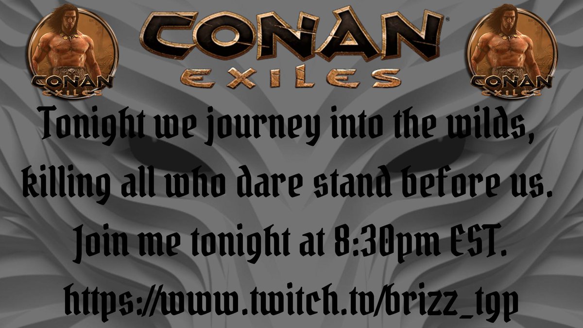 BrizzGenXStudio's tweet photo. Let's go #WolvesHollow Tonight we play #ConanExiles. With the Unnamed City behind us let's continue with raid prep. Must build all thigs. Stop by and let me know how you've been. #RazerStreamer Conan Exiles https://t.co/GCLFglbFBq https://t.co/vwVHbmJquG