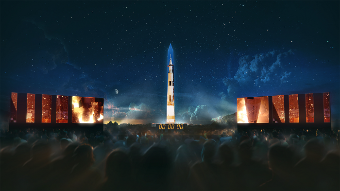 SmithsonianTrvl's tweet photo. Don't miss  “Apollo 50: Go for the Moon” tonight at 9:30, 10:30, and 11:30 p.m. This production combines full-motion projection-mapping artwork on the Washington monument &amp; archival footage on screens to recreate the launch of Apollo 11 &amp; tell the story of the first moon landing. https://t.co/BV8TDOHzrm