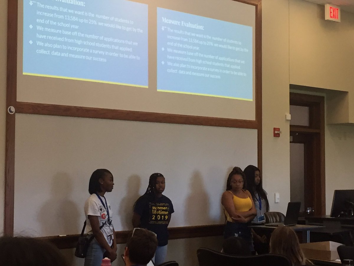 I was so nervous to present. #BlueYourThang