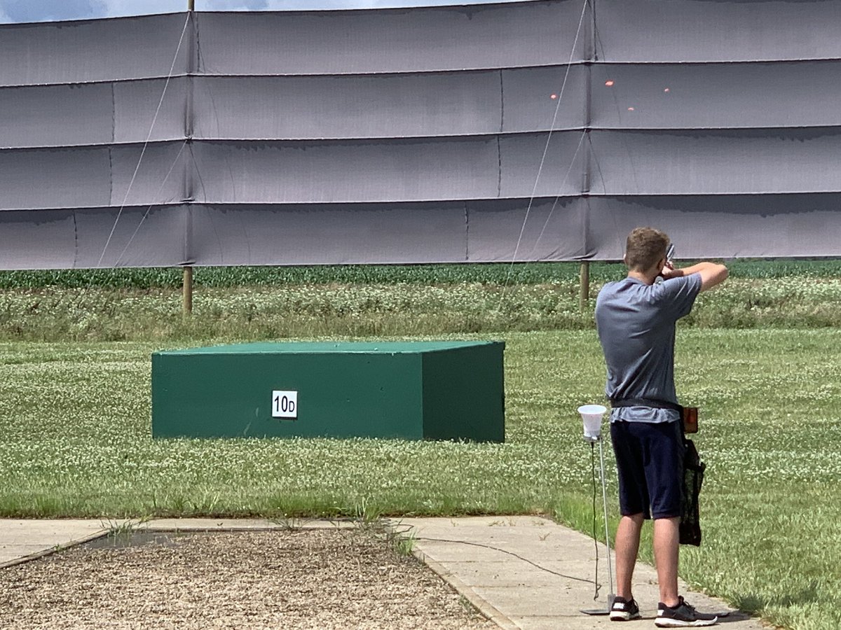 PVTrapShoot's tweet photo. Representing PV Varsity Trap at SCTP National Championships:  Luke Ager shot a personal best 94/100 in doubles trap! #SpartanNation https://t.co/wsQmfvDFx7