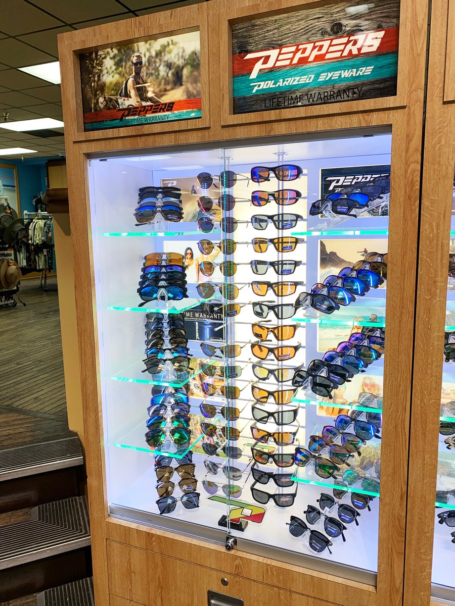 KoebnickTracy's tweet photo. It's always fun to come across work you have done on display. Display graphics for @PeppersEyeware in Ron Jon Surf Shop Cocoa Beach, FL. #graphicdesign #displayadvertising #work https://t.co/M8TVbt7cPC
