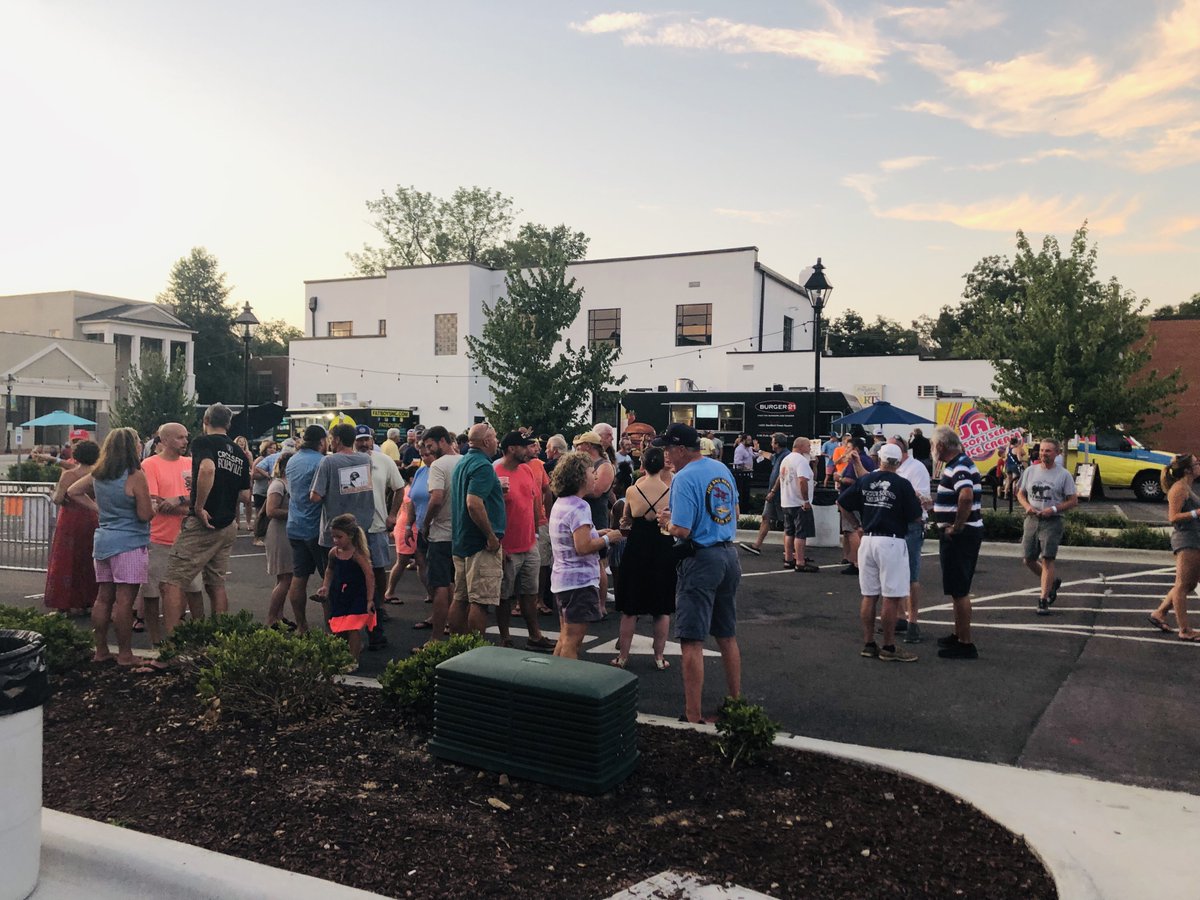 townoflouisburg's tweet photo. Thank you to everyone who came out to tonight’s #FridayNightsontheTar and enjoyed the Love Tribe Band!! #DowntownLouisburg #LoveTribeRocks See you for the next #FNOTT https://t.co/mawVVInNmR