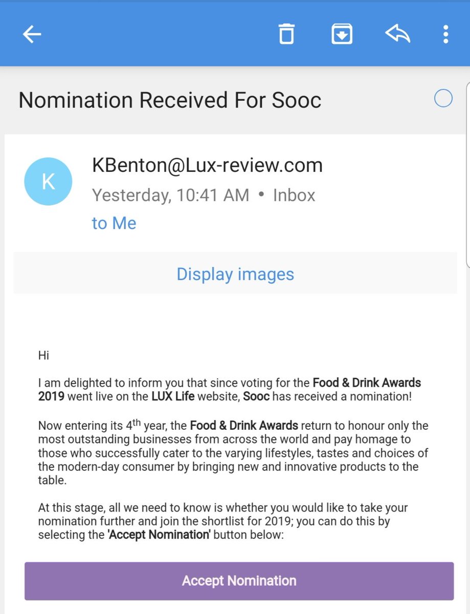 SOOCus's tweet photo. @SOOCus nominated on International platform! Lux Life Food and drink awards. https://t.co/PzPNO7urIt to cast your vote https://t.co/RgGXHba2q5