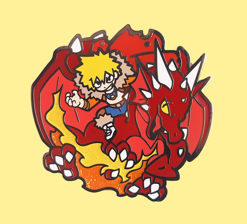 akitamonstercom's tweet photo. Very excited to finally share this new pair of enamel pins featuring Fantasy AU Bakugou and dragon Kirishima!! 2" hard enamel with gold metal and glitter accents on the fire! These will be up in my shop July 21st at 1pm CST! https://t.co/0q0ieXzOZE #BNHA #kiribaku https://t.co/BAkCX7eI7g