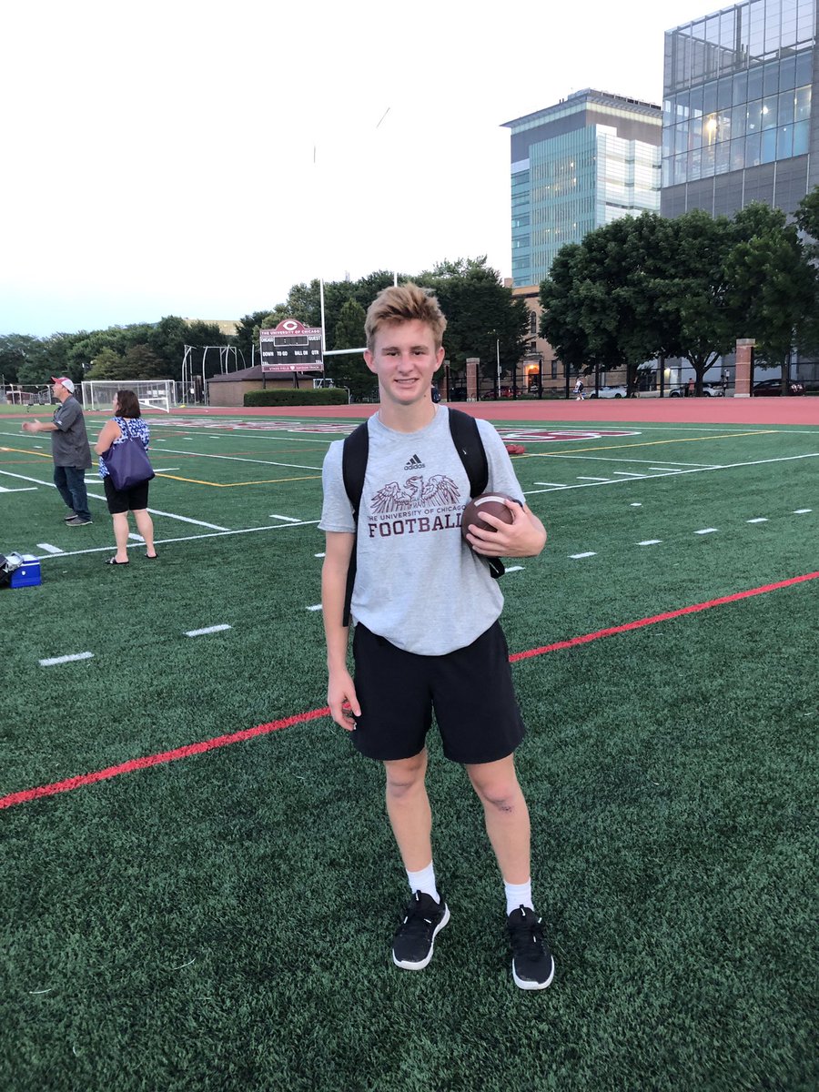 Had an awesome time at the @UChicagoFB camp. Thanks for the great workout @CoachJPont