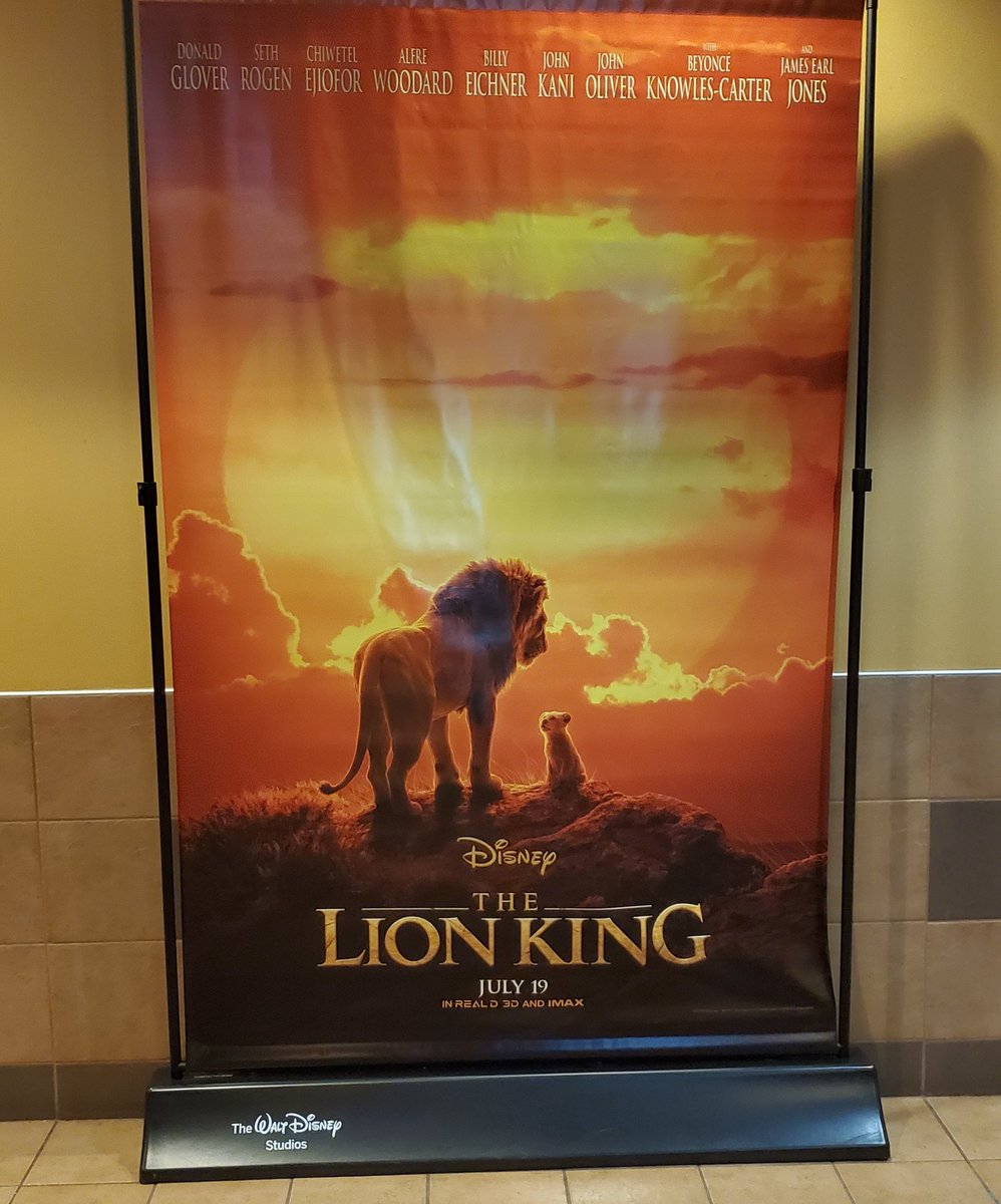 Mr3pointSniper's tweet photo. Big Kid last night! Take your kids, all your fam, nieces, nephews & cousins. Enjoy the beautiful scenery & animals! #LionKing2019 #LionKing #LionKingMovie #lionkingpremiere #MySonTookMe #ThanksAnt #Fam https://t.co/RQyQv4SJWL