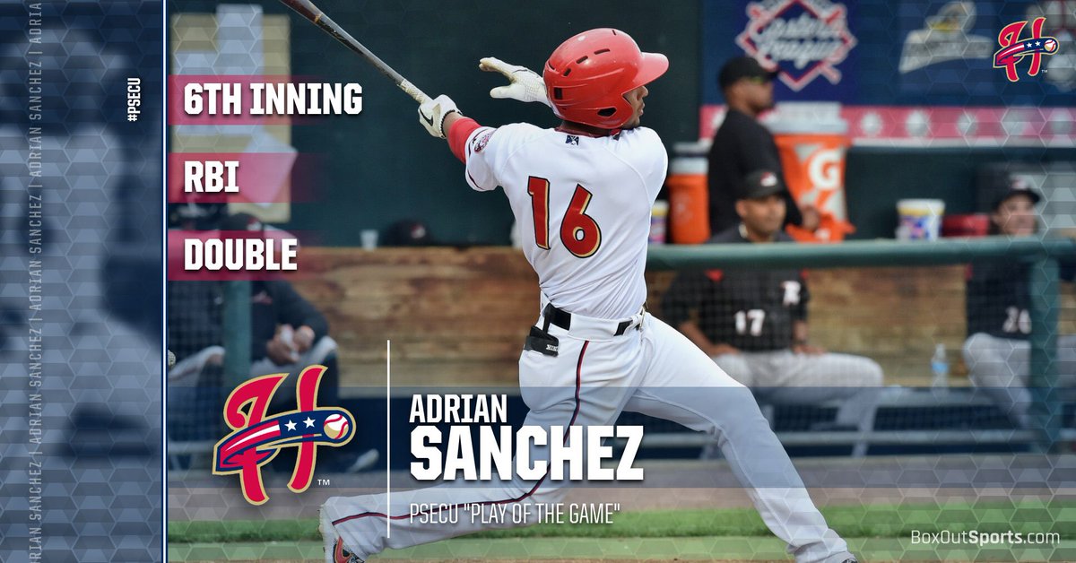 HbgSenators's tweet photo. Tonight’s @psecu “Play of the Game” is the RBI double in the 6th inning by @AdrianSnz! #SensWin https://t.co/xdkHQrqTzz