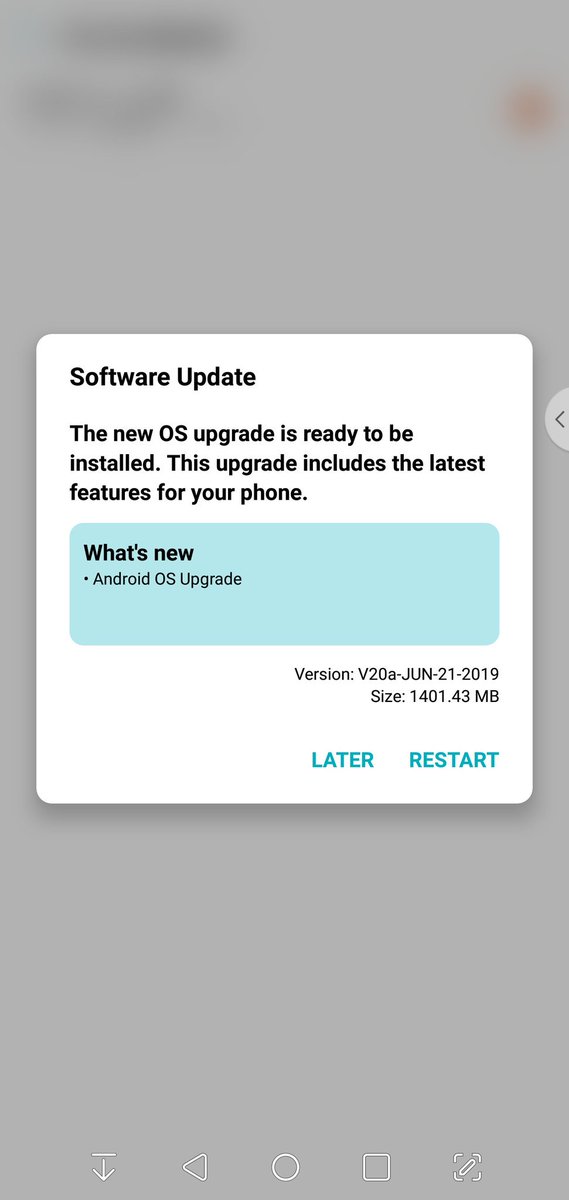 LG G7+ updated to #AndroidPie. Bring on the jokes... 🙃