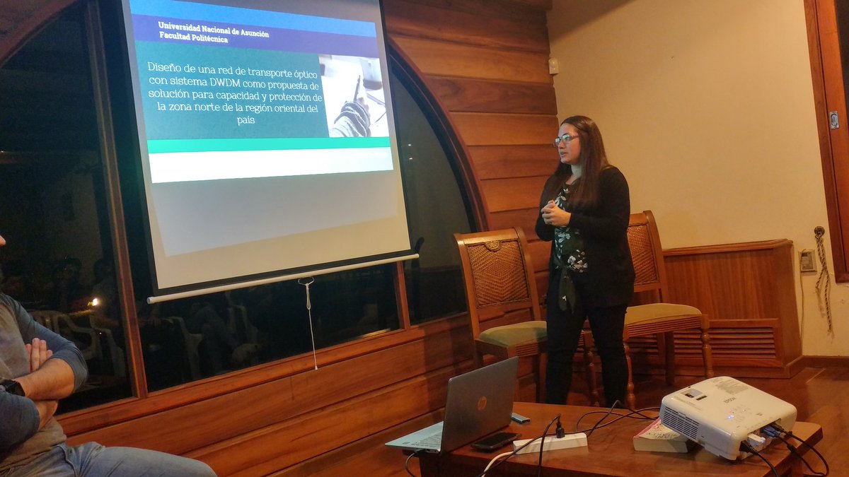 Padmepy's tweet photo. En @PenguinsTribe se realizan #TechTalk mayormente sobre programación. Hoy la capisima de @SisaCardozo habló de su tesis acerca de la red de fibra óptica en áreas antes desatendidas y cómo se está implementando en pos de una mejor calidad de Internet #WomenInSTEM @WomenTechmakers https://t.co/AMm6k9lwc3