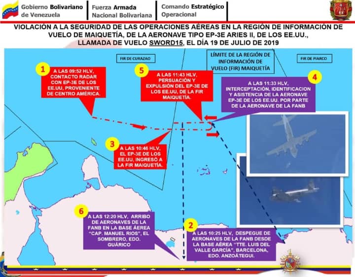 dquinterotv10's tweet photo. ⛔Urgente e Importante⛔ Fue interceptada por nuestros servicios de Defensa Integral aeroespacial del.@ceofanb🇻🇪una aeronave de Espionaje eléctronico y captación de telecomunicaciones proveniente de USA🇺🇸¿Por qué a unas horas de Nuestro ejercicio Militar SB? #20Jul #21Jul #22Jul https://t.co/O1Mpqc3nQM