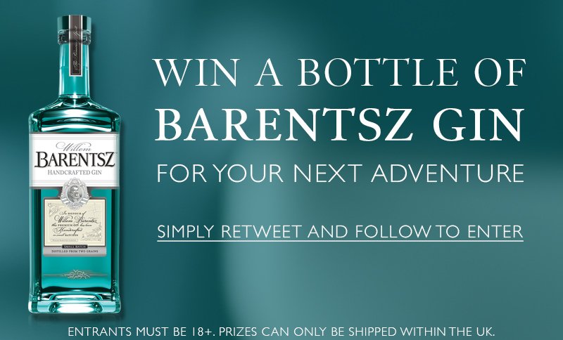Barentsz Gin (@barentszgin) on Twitter photo You could #win a bottle of Barentsz #Gin for your next adventure!
Simply retweet & follow to enter.
šEntrants must be 18+
šPrizes can only be shipped within UK
šEnds 9am 24/07/2019
šPlease drink responsibly
Available at <a href="/HarveyNichols/">Harvey Nichols</a> & @31Dover. #Competition #Giveaway You could #win a bottle of Barentsz #Gin for your next adventure!
Simply retweet & follow to enter.
šEntrants must be 18+
šPrizes can only be shipped within UK
šEnds 9am 24/07/2019
šPlease drink responsibly
Available at <a href="/HarveyNichols/">Harvey Nichols</a> & @31Dover. #Competition #Giveaway