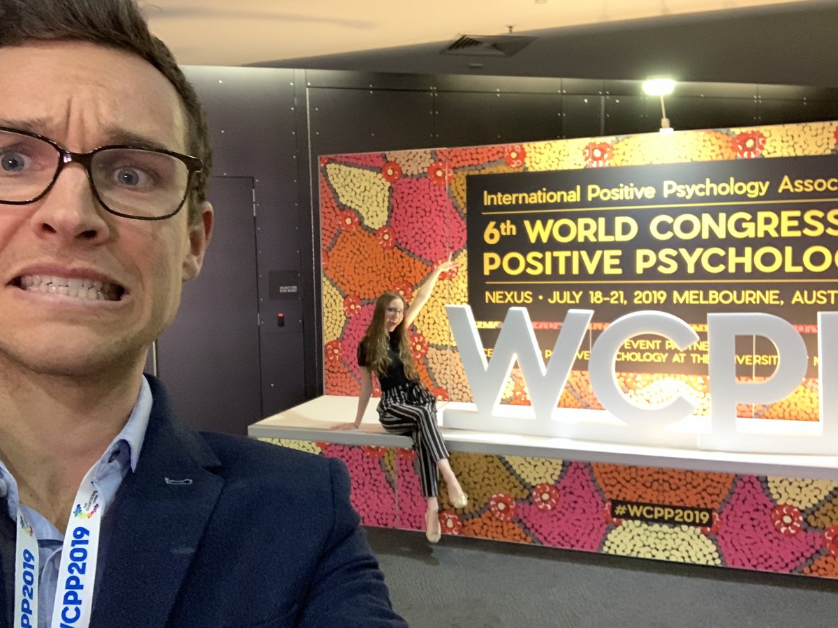 When your mind is so full from 3 days of great conference learnings that there’s no bandwidth left to think of a face to pull for a picture. #WCPP2019 #PositivePsychology #IPPAworldcongress #IPPA