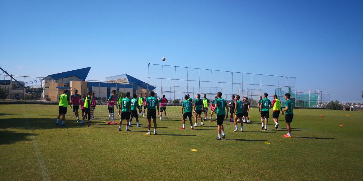 AEKLARNACA's tweet photo. Έναρξη της προετοιμασίας για τον αγώνα με την Levski. #AEK #AEKLarnaka #UEL #SecondQualifyingRound #Season2019_2020 #playyourpart https://t.co/eOhuJCRzSo