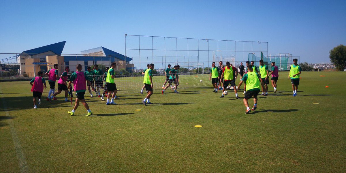 AEKLARNACA's tweet photo. Έναρξη της προετοιμασίας για τον αγώνα με την Levski. #AEK #AEKLarnaka #UEL #SecondQualifyingRound #Season2019_2020 #playyourpart https://t.co/eOhuJCRzSo