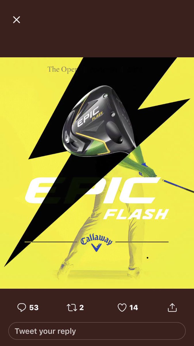 Neilsmith_Tidd's tweet photo. @CallawayGolfEU @FredVR_ @CallawayGolfEU #EpicFlash https://t.co/PcOkKHRIkn