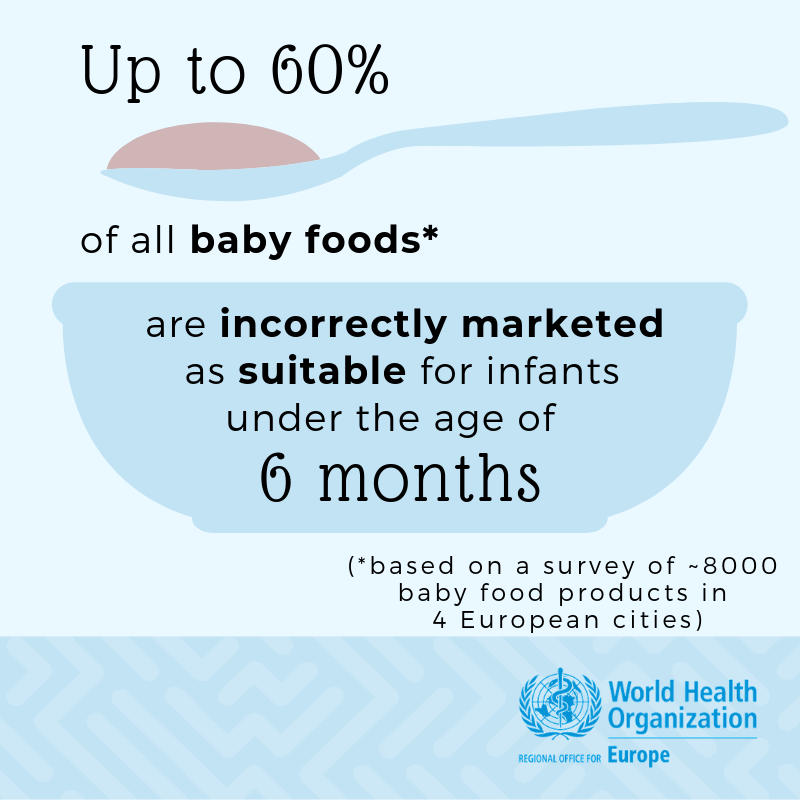 dentalhealthorg's tweet photo. A new report from the World Health Organization warns that sugar-laden baby #foods are being inappropriately marketed for babies under the age of six months. Make sure you always check the labels! #besugarsmart https://t.co/Mw2hdYn5Nf