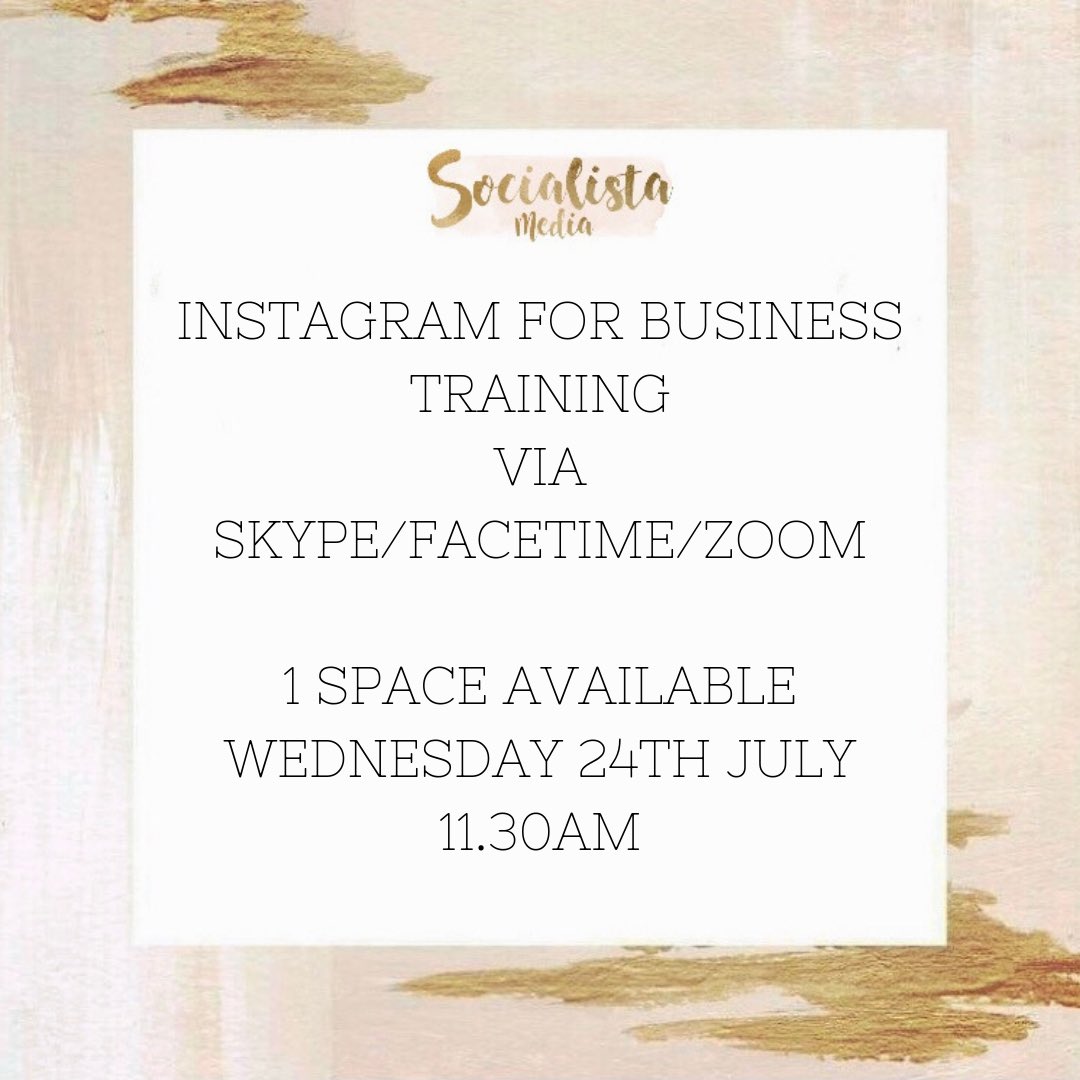 💻 INSTAGRAM TRAINING 💻
We are now offering Instagram Training via Video Call:
They are available via:
🎥 Skype
🎥 FaceTime
🎥 Zoom
Learn with us in the comfort of your own home... So why don’t you join us; make a cup of tea, feet up &amp; get your geek on!
DM to book 📱
#instagram