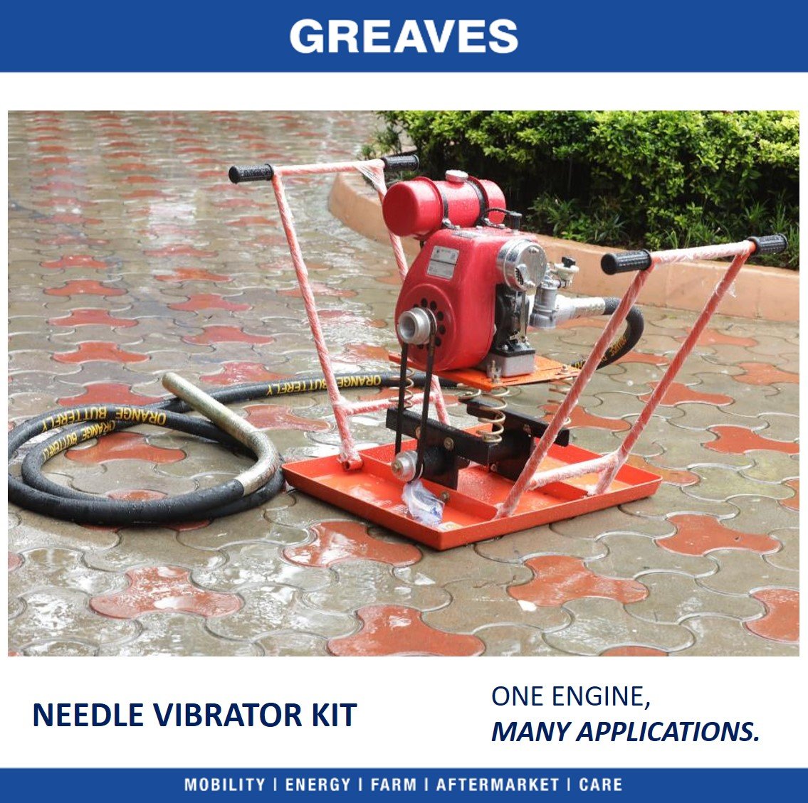GreavesCottonIN's tweet photo. Consolidating Concrete is now easier with needle vibrators powered by #GreavesEngines. 
Maximize the performance &amp; improve the fuel efficiency of your #NeedleVibrator. 
#OneEngineManyApplications #ImproveProductivity #ConcreteTechnology #BuildingConstruction
#ImmersionVibrator https://t.co/3hmYz9K73X