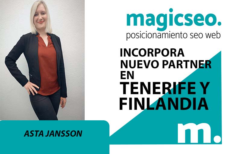magicseoweb's tweet photo. ¡MAGICSEO. NO PARA DE CRECER!👏👏👏👏👏
TENEMOS UNA NOVEDAD...
INCORPORAMOS COMO PARTNER A...¡¡ASTA JANSSON!! CUBRIRÁ TODA LA ZONA DE TENERIFE Y FINLANDIA!😀
#seo #marketing #posicionamientoseo #rrss #creatividad #trafico #marketingdigital #organico #motivation #communityma https://t.co/i4uiTCjtMe