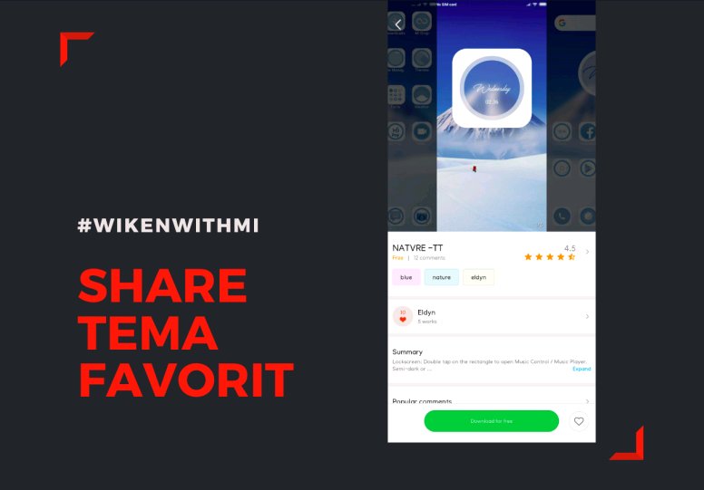 Ada ratusan tema yang tersedia, pasti kamu punya tema favorit. 

Yuk di share kesini biar temen-temen yang lain juga nyobain! 

#XiaomiIndonesia #WikenWithMi