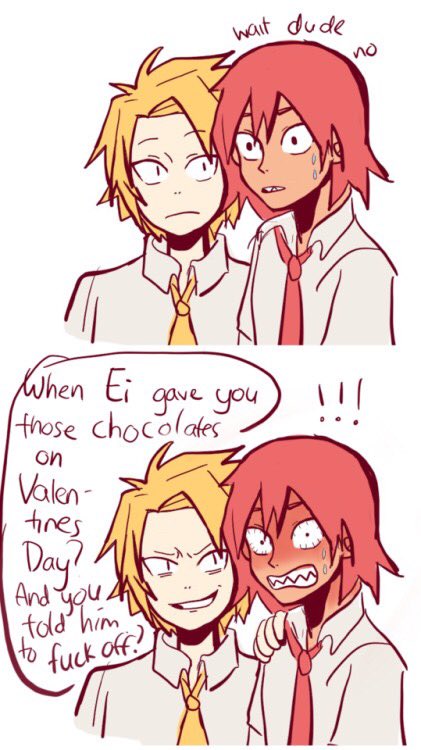 slugmenno's tweet photo. I still have not made part 2 to this #kiribaku https://t.co/MHO30avGJ1