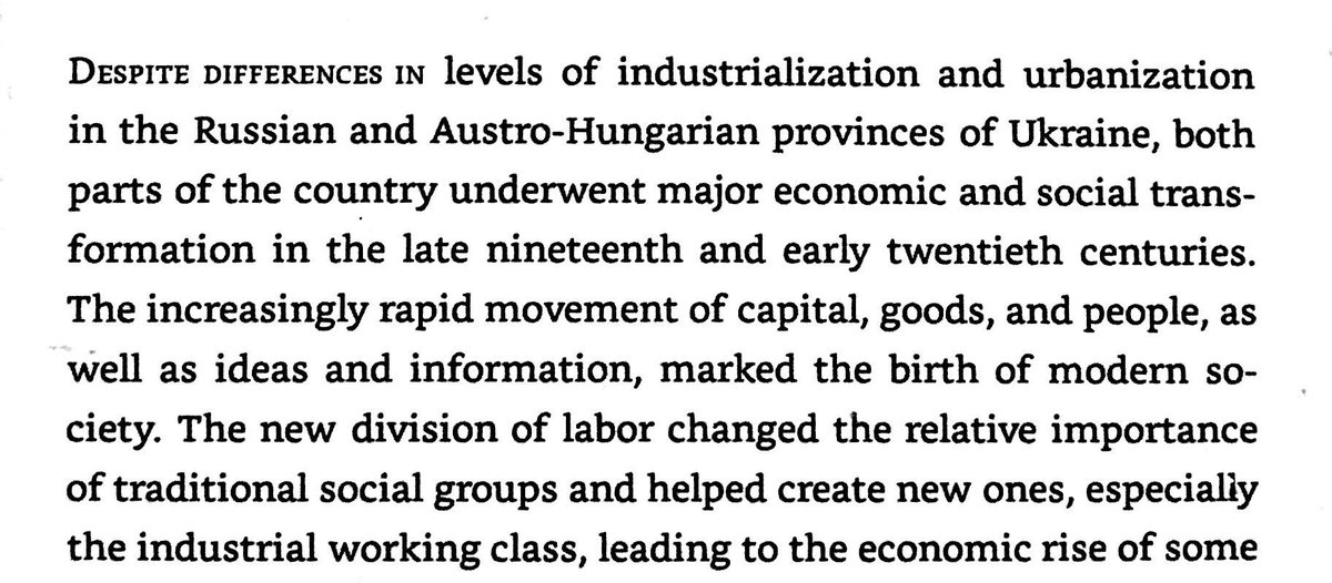 Differences in language, modes of production, history, and urbanization divided identity of people living in the newly settled steppe lands of New Russia from the old core of Ukraine by the late 19th century.