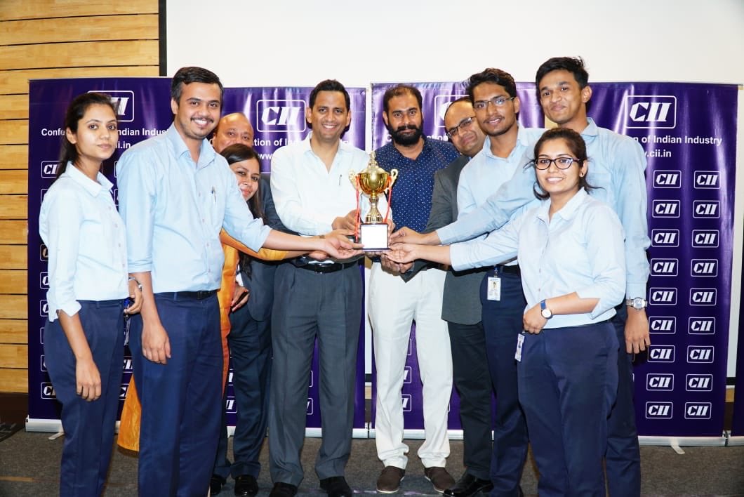 CIIEvents's tweet image. Mr Praveen Agarwal, Chair, CII  Madhya Pradesh felicitated the winners trophy to the team from Gabriel India Ltd at the 30th CII Madhya Pradesh State Level #QualityCircle Competition at Indore. @ANANDGroupIndia