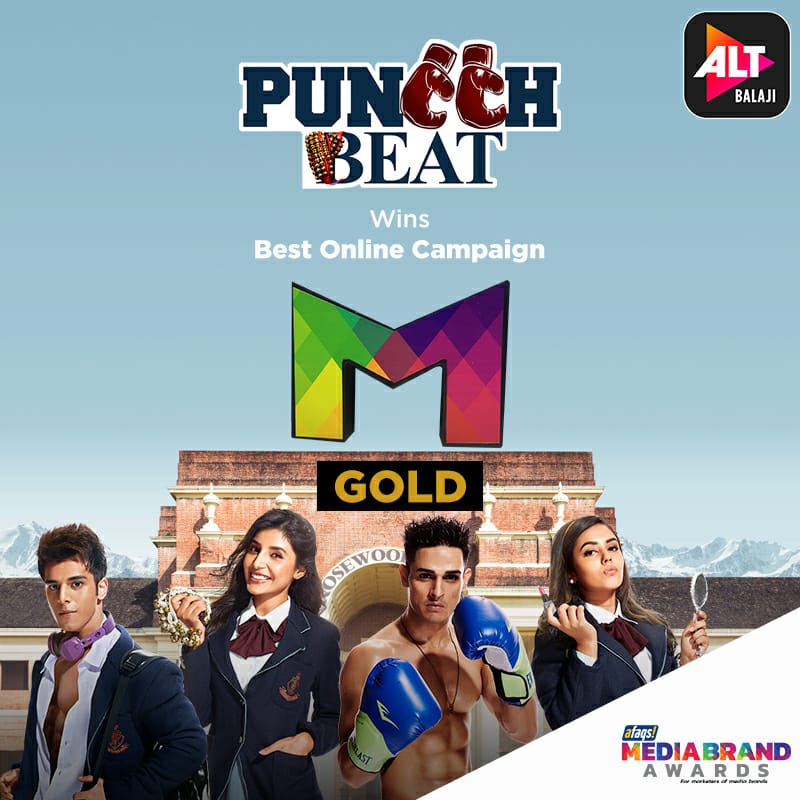 altt_in's tweet photo. Not just one, but three! 💃🏻 ALTBalaji shines bright at the Afaqs Media Brands Awards 2019. Grateful for your love and support🤩
#ALTBalajiOriginal #PuncchBeat #ApharanSabkaKatega #HomeItsAFeeling https://t.co/4I3jJoIfVk