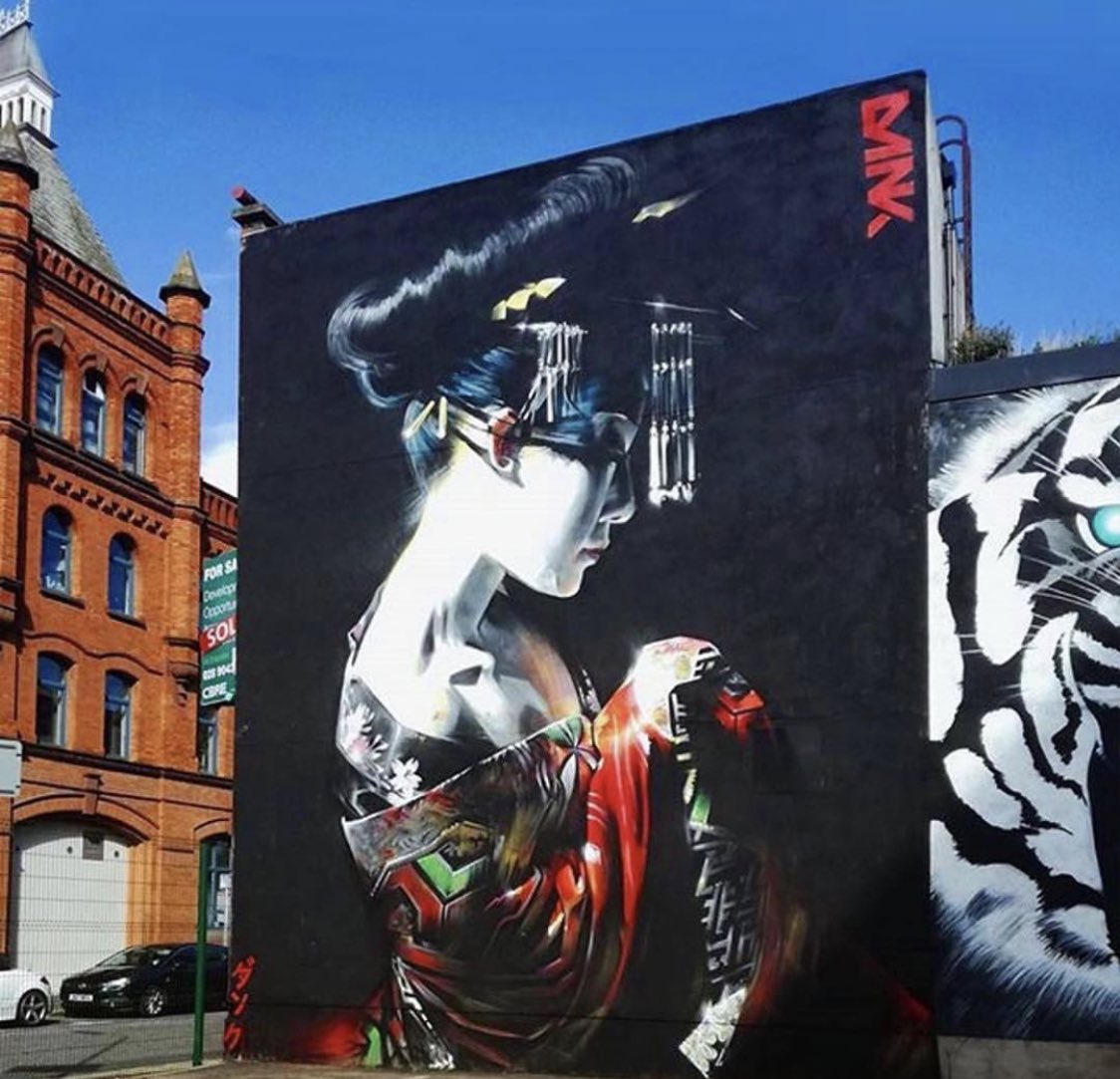 ‘The Dream’ Belfast - sadly no longer there as the wall has been demolished! Photo credit: <a href="/explorebelfast/">Explore Belfast</a>