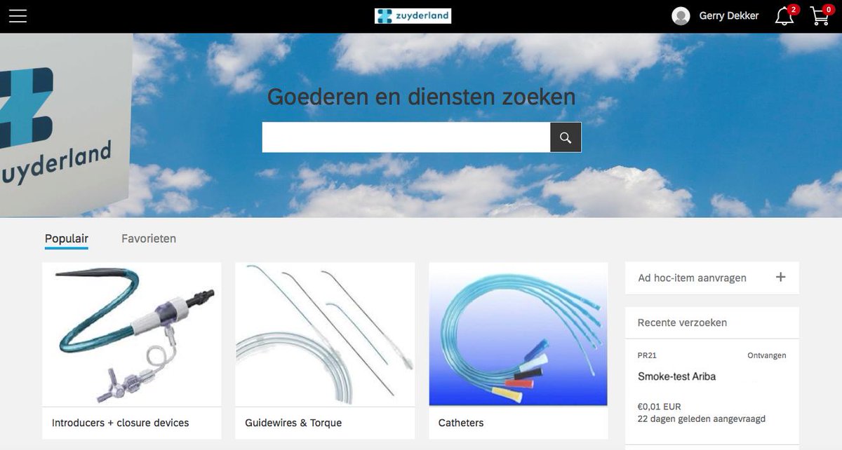 gerrydekker's tweet image. Het @Zuyderland ziekenhuis is sinds twee weken succesvol live met @SAPAriba #Snap! De eerste groep eindgebruikers vindt de gebruikersvriendelijkheid van #GuidedBuying een verademing! De roll-out is inmiddels in volle gang! Trots om deel uit te maken van het @Compera projectteam!