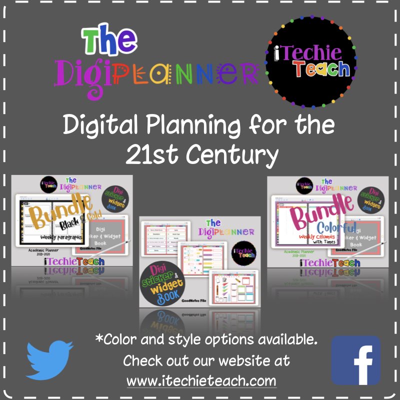 iTechieTeach's tweet photo. Jump start the new school year and slide into 21st century planning with the all new DigiPlanner Bundle. Check us out at https://t.co/gSF0g4EwxF #digiplanner ❤️📚📱🗓 https://t.co/OvQSFCElbZ