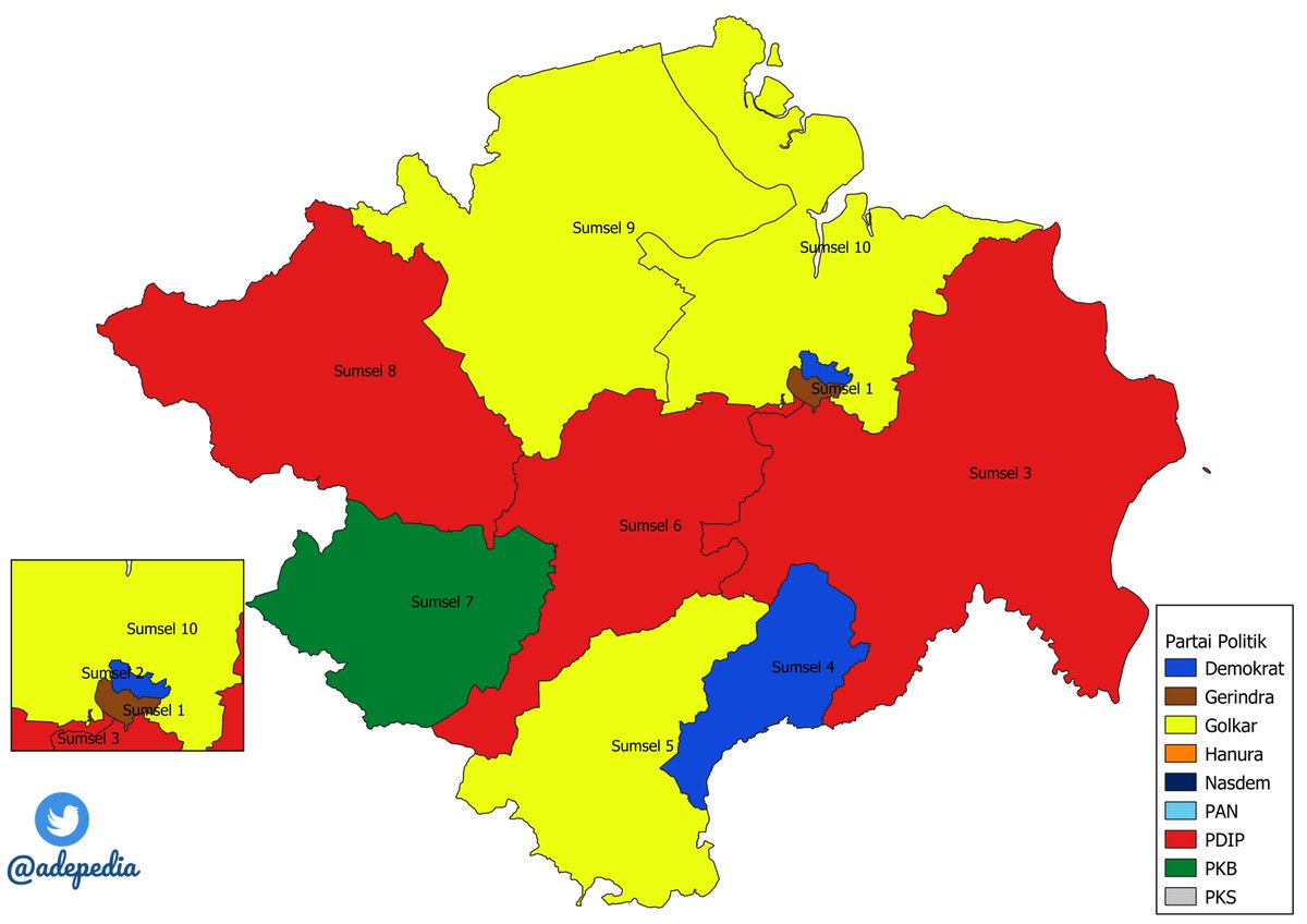 Thread By At Adepedia Peta Partai Dengan Perolehan Suara