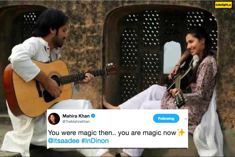 Tubelightpk's tweet photo. Throwback to #Bol days... @themahirahkhan you were beautiful then, and you’re #glamorous #elegant #moretalented #pride now 😘😘 and @itsaadee you were magic then and very very #original always ... #shoman #shoaibmansoor #bol #khudakliye #humaimamalik https://t.co/RO6uSWR4kC