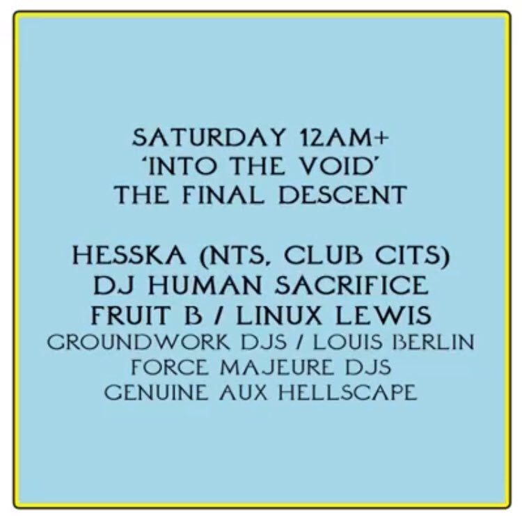 Tonight DJ Human Sacrifice playing a hilariously ironic set of top quality hard and dark German techno from 1:15am at Hatch in Sheffield