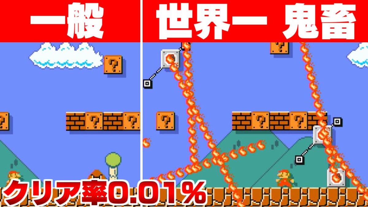 けん Kenn 動画投稿ーーー 本日の動画はこちら マリオメーカー2 クリア率0 01 世界で最も難しい1 1コースにチャレンジ 動画は下からクリックしてみてね T Co Dxujhm1cgq チャンネル登録 Rtお願いします 心折れコースって