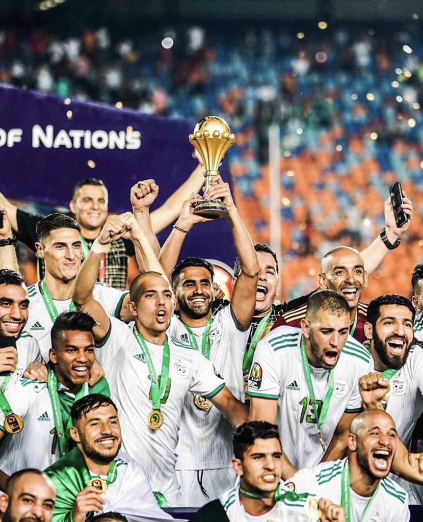 Le toit de l’Afrique ! 🇩🇿🥇🏆💚#dz #can2019 #alhamdulillah #lesverts